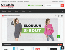 Tablet Screenshot of micks.fi